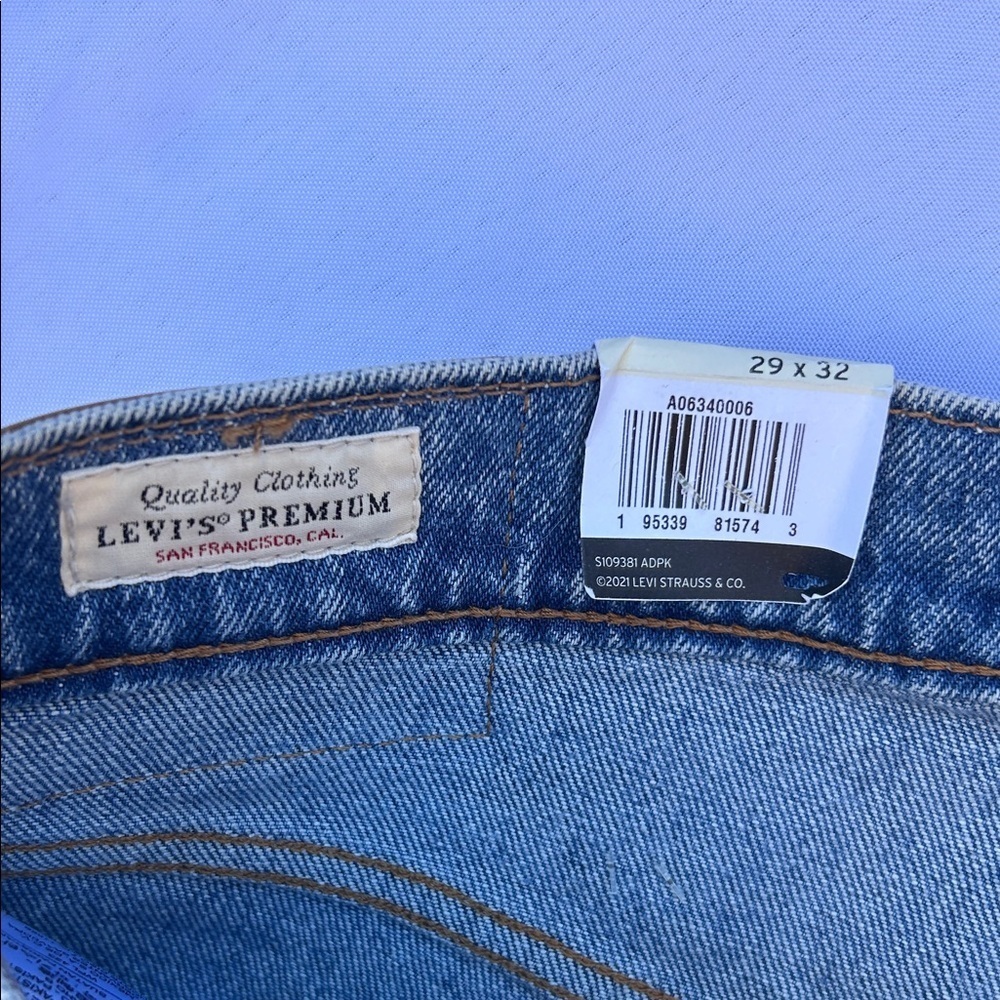 Levi's Men's Light Blue So High Slim Jeans Distressed - Picture 5 of 6